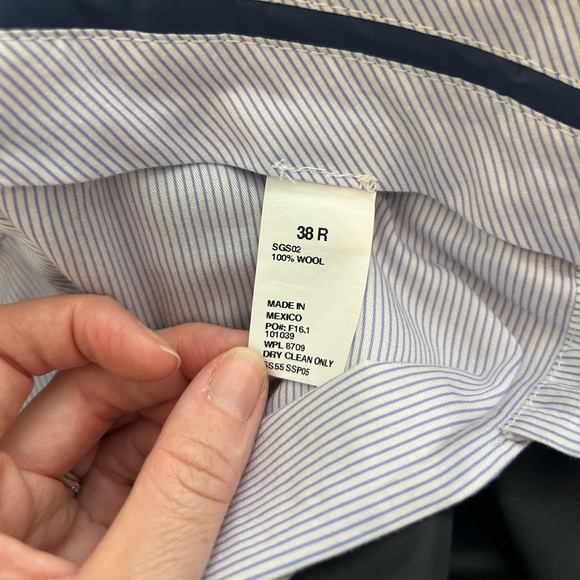 Strong Suit, Navy, Jacket 46R, Pants 38, Length 27” - Picture 7 of 9